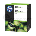 HP 300XL inkoustové náplně D8J43AE black