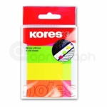 Samolepicí bloček Kores 20mm x 50mm, neon mix, 4 x 50 lístků