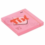 Samolepicí bloček Tix 75mm x 75mm, neon růžový, 100 lístků