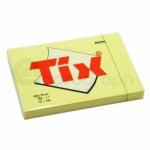 Samolepicí bloček Tix 102mm x 75mm, žlutý, 100 lístků