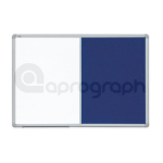 Kombinovaná tabule modrý filc/magnet, 60cm x 90cm