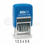 Číslovačka Colop 4mm, samobarvicí, Mini-Folio S126